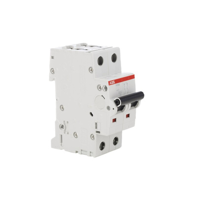 ABB System Pro M Compact S200 MCB, 2P, 10A Curve C, 400V AC, 6 kA Breaking Capacity