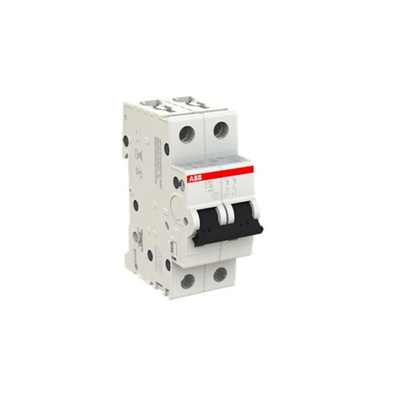 ABB System Pro M Compact S200 MCB, 2P, 40A Curve C, 440V AC, 125V DC, 6 kA Breaking Capacity