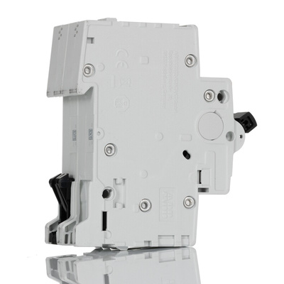 ABB System Pro M Compact S200M MCB, 2P, 10A Curve D, 400V AC, 125V DC, 10 kA Breaking Capacity