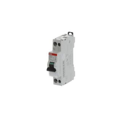 ABB SN201 MCB, 1P+N, 16A Curve C, 230V AC, 4.5 kA Breaking Capacity