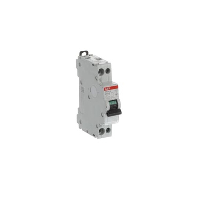 ABB SN201 MCB, 1P+N, 16A Curve C, 230V AC, 4.5 kA Breaking Capacity