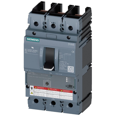 Siemens Sentron 3VA6 MCB, 3P, 150A, 600V AC