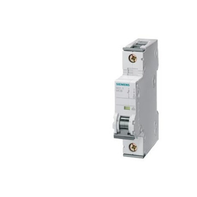 Siemens SENTRON 5SY7 MCB, 1P, 8A Curve C, 400V AC, 72V DC, 15 kA Breaking Capacity