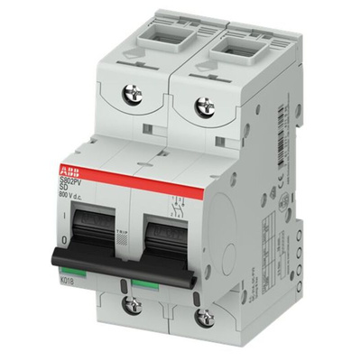 ABB S800PV MCB, 2P, 63A