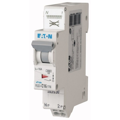 Eaton MCB, 1P+N, 20A Curve C