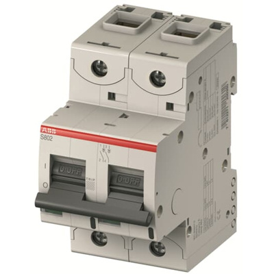 ABB High Performance S800S MCB, 2P, 2A Curve C