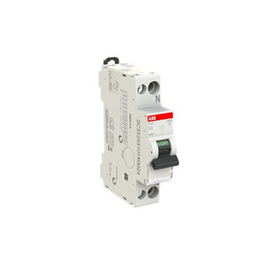 ABB SN201 MCB, 1P+N, 2A, 230V AC, 6 kA Breaking Capacity
