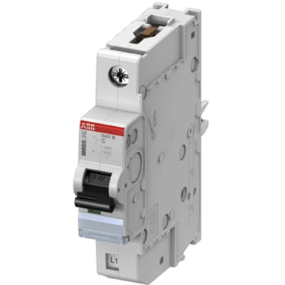 ABB SMISSLINE TP MCB, 1P, 1.6A Curve C, 240V AC