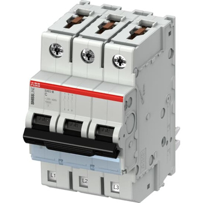 ABB SMISSLINE TP MCB, 3P, 1.6A Curve C, 415V AC