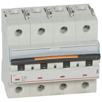 Legrand MCB, 4P, 32A, 400V AC