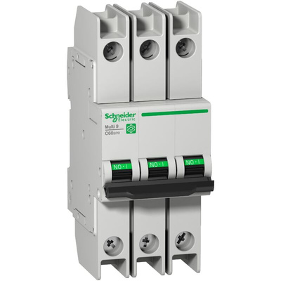 Schneider Electric Multi 9 MCB Mini Circuit Breaker, 3P, 6A Curve C, 277V AC