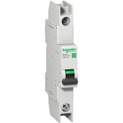 Schneider Electric Multi 9 MCB Mini Circuit Breaker, 1P, 1A Curve D, 277V AC