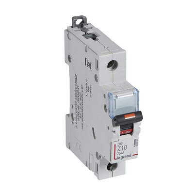 Legrand DX3 Circuit Breaker, 1P, 10A, Type Z, 230V AC, 25 kA Breaking Capacity