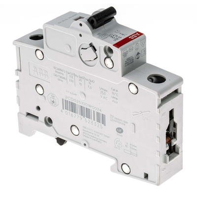 ABB System Pro M Compact S200 MCB, 1P, 2A Curve C, 230V AC, 72V DC, 6 kA Breaking Capacity