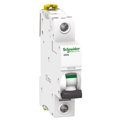 Schneider Electric Acti 9 iC60N MCB, 1P, 2A Curve C, 240V AC, 72V DC, 10 kA Breaking Capacity