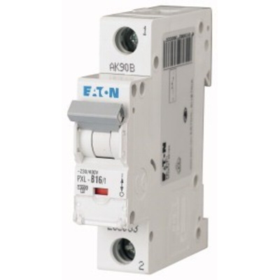 Eaton xPole PXL, S200 MCB, 1P, 16A Curve B, 400V AC, 48V DC, 10 kA Breaking Capacity