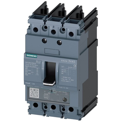 Siemens, SENTRON MCCB 3P 50A, Breaking Capacity 65 kA