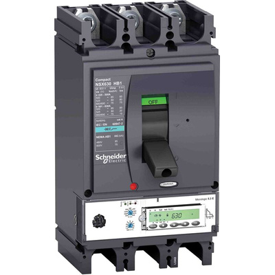 Schneider Electric, NSX MCCB 3P 400A, Breaking Capacity 75 kA, Fixed Mount