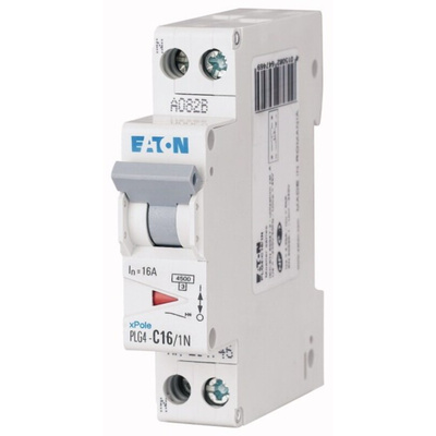 Eaton MCB, 1P+N, 16A Curve B