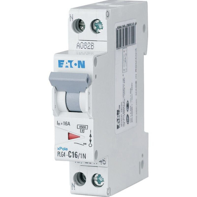Eaton MCB, 1P+N, 16A Curve C