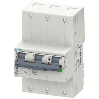 Siemens SENTRON 5SP3363 MCB, 3P, 63A, Type E