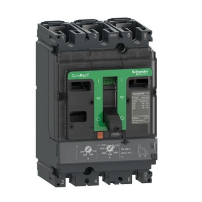 Schneider Electric, ComPacT MCCB 3P 50A, Fixed Mount