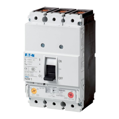 Eaton, xEnergy MCCB 3P 100A, Breaking Capacity 25 kA, Fixed Mount