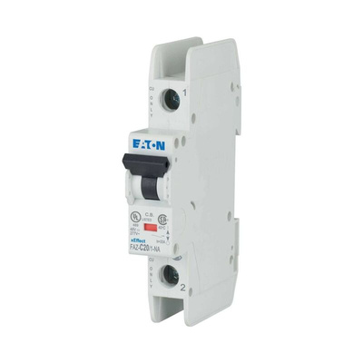 Eaton xEffect MCB, 1P, 20A Curve C, 240 → 415V AC, 48V DC, 10 kA Breaking Capacity