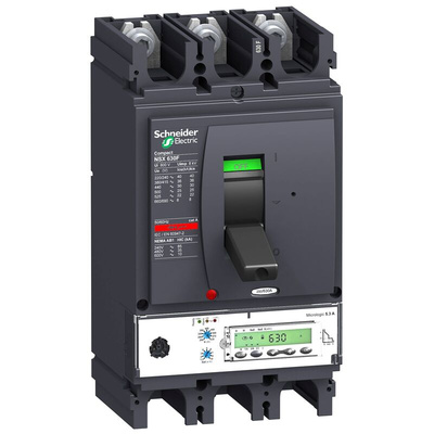 Schneider Electric, NSX MCCB 3P 630A, Breaking Capacity 50 kA, Fixed Mount