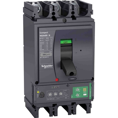 Schneider Electric, NSX MCCB 3P 400A, Breaking Capacity 50 kA, Fixed Mount