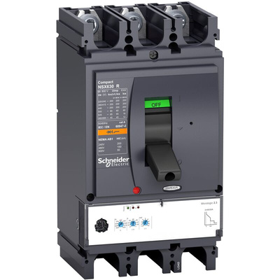 Schneider Electric, ComPact MCCB Molded Case Circuit Breaker 3P 400A, Fixed Mount