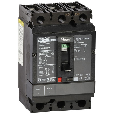 Schneider Electric, PowerPact MCCB Molded Case Circuit Breaker 3P 40A