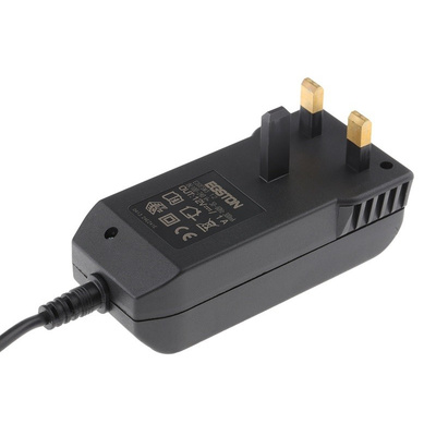 Egston, 12W Plug In Power Supply 12V dc, 1A, Level V Efficiency, 1 Output Switched Mode Power Supply, Type G