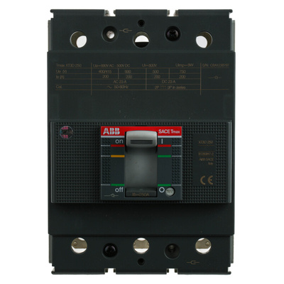 ABB, Protecta MCCB 3P 250A, DIN Rail Mount