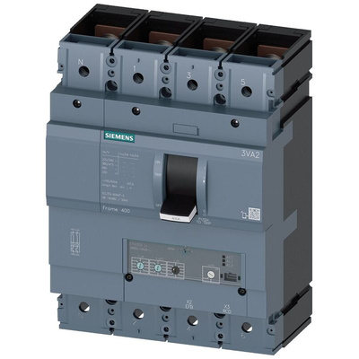 Siemens, 3VA2 MCCB 4P 40A, Breaking Capacity 85 kA, Fixed Mount