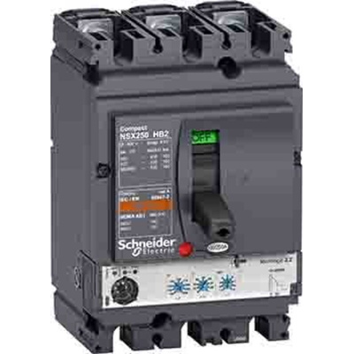Schneider Electric, Compact MCCB 3P 220A, Breaking Capacity 100 kA, Fixed Mount