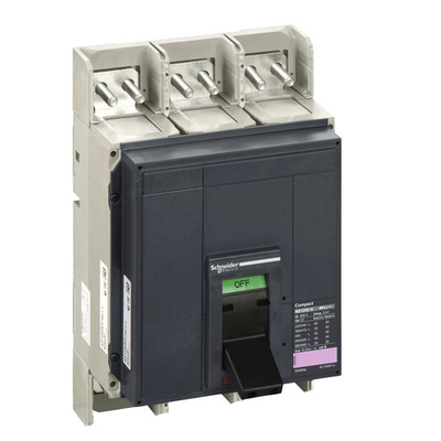 Schneider Electric, Compact MCCB 3P 1.25kA, Fixed Mount