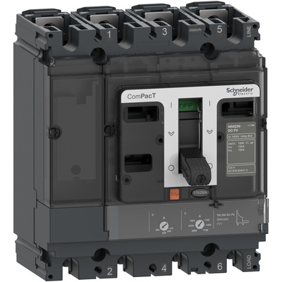 Schneider Electric, ComPacT NSX MCCB 4P 80A, Fixed Mount