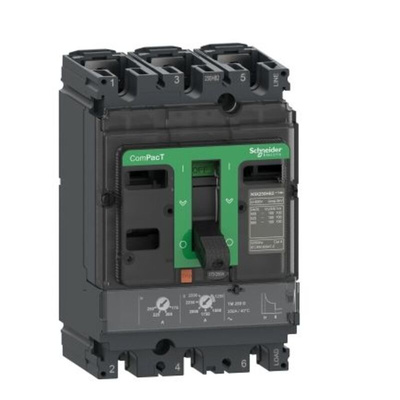 Schneider Electric, ComPacT MCCB 3P 100A, Fixed Mount