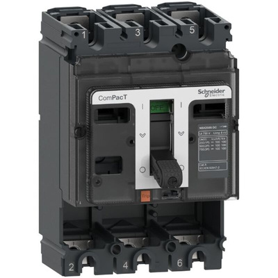 Schneider Electric, ComPacT MCCB 3P 250A, Fixed Mount