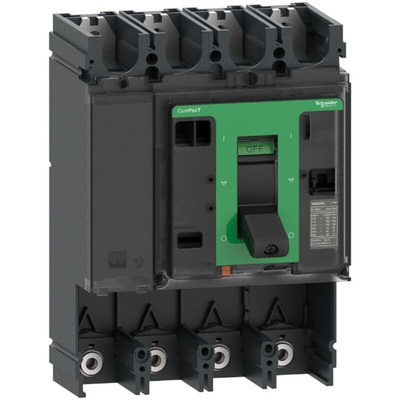 Schneider Electric, ComPacT MCCB 4P 400A, Fixed Mount