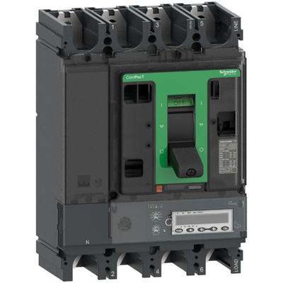 Schneider Electric, ComPacT MCCB 4P 400A, Fixed Mount