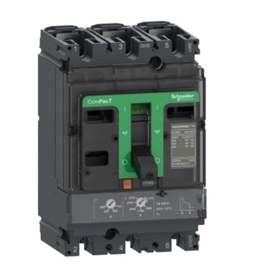 Schneider Electric, ComPacT MCCB 3P 16A, Fixed Mount