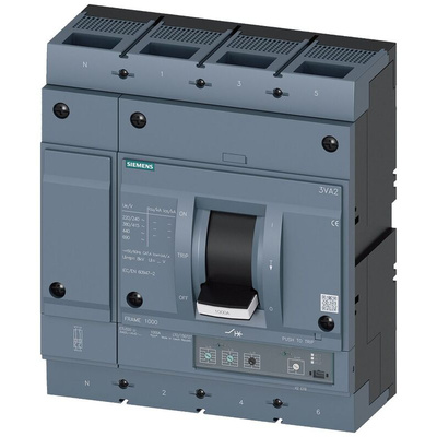Siemens, SENTRON MCCB 4P 800A, Breaking Capacity 85 kA