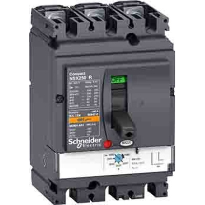 Schneider Electric, Compact MCCB 3P 100A, Breaking Capacity 200 kA, Fixed Mount