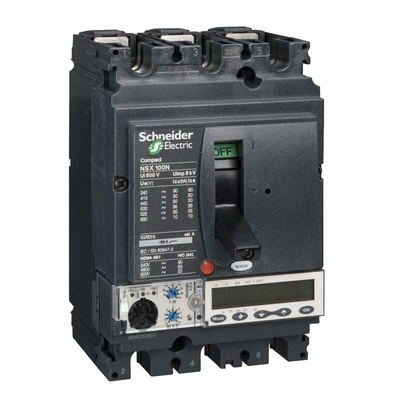Schneider Electric, ComPact MCCB Molded Case Circuit Breaker 3P 40A, Fixed Mount