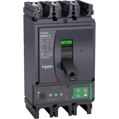 Schneider Electric, ComPact MCCB Molded Case Circuit Breaker 3P 570A, Fixed Mount