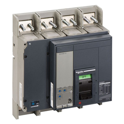Schneider Electric, Compact MCCB 4P 1.6kA, Fixed Mount