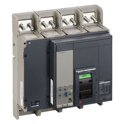 Schneider Electric, Compact MCCB 4P 1.6kA, Fixed Mount