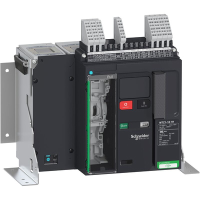 Schneider Electric, Masterpact MCCB 4P 1.6kA, Fixed Mount